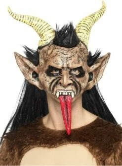 Máscara De Krampus Navideño Para Adulto