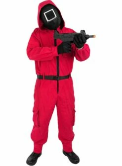 Máscara El Juego Del Calamar Cuadrado - Oficial Netflix -FUNIDELIA Ventas mascara el juego del calamar cuadrado oficial netflix 1 4