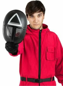 Máscara El Juego Del Calamar Triángulo - Oficial Netflix -FUNIDELIA Ventas mascara el juego del calamar triangulo oficial netflix 3