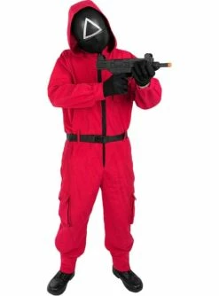 Máscara El Juego Del Calamar Triángulo - Oficial Netflix -FUNIDELIA Ventas mascara el juego del calamar triangulo oficial netflix 4