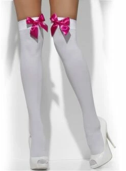 Medias Blancas Con Lazos Rosas -FUNIDELIA Ventas medias blancas con lazos rosas 2
