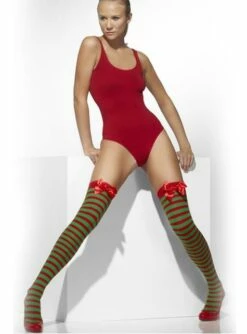 Medias De Elfo Con Lazos