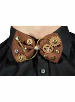 Pajarita De Steampunk Marrón Para Adulto