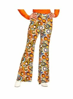 Pantalón Retro Burbujas De Los Años 70 Para Mujer