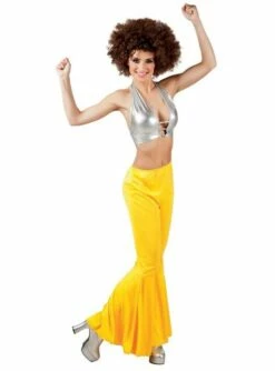 Pantalones De Campana Amarillos Para Mujer -FUNIDELIA Ventas pantalones de campana amarillos para mujer 2