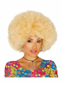 Peluca Afro Rubia Para Mujer