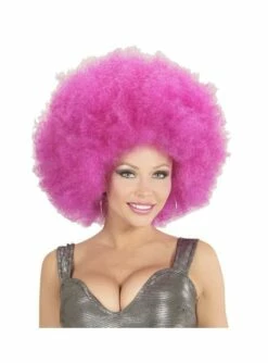 Peluca Afro Violeta Gigante Para Adulto