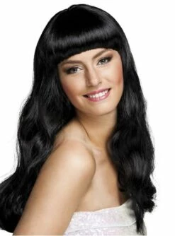 Peluca Chique Negra Para Mujer