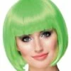 Peluca Verde Neón Corta Para Mujer -FUNIDELIA Ventas peluca corta verde neon para mujer