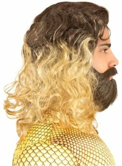 Peluca De Aquaman Con Barba Para Adulto -FUNIDELIA Ventas peluca de aquaman con barba para adulto 1 4