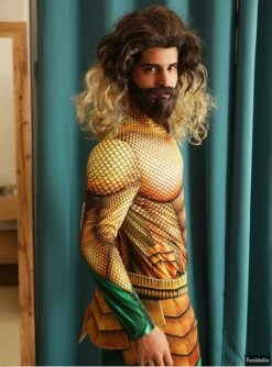 Peluca De Aquaman Con Barba Para Adulto -FUNIDELIA Ventas peluca de aquaman con barba para adulto 1 8