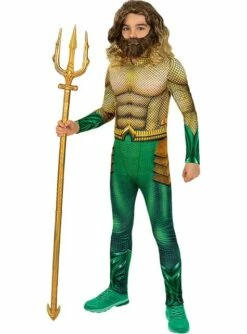 Peluca De Aquaman Con Barba Para Niño -FUNIDELIA Ventas peluca de aquaman con barba para nino 1