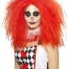Peluca De Arlequín Roja Voluminosa Para Mujer -FUNIDELIA Ventas peluca de arlequin roja voluminosa para mujer