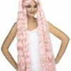 Peluca De Coletas Largas Rosas Para Mujer -FUNIDELIA Ventas peluca de coletas largas rosas para mujer