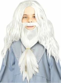 Peluca De Dumbledore Con Barba Para Niños - Harry Potter