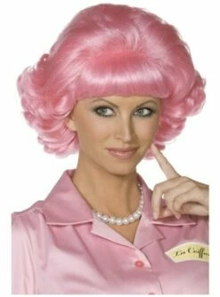 Peluca Rosa Frenchy Grease