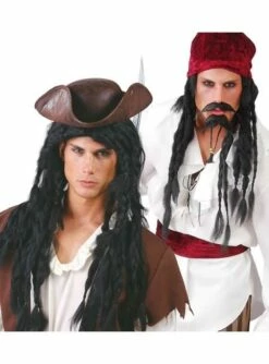 Peluca De Rastas Largas Negra