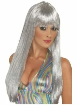 Peluca Disco Con Brillantina