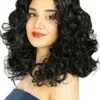 Peluca Negra De Melena Larga -FUNIDELIA Ventas peluca negra de melena larga