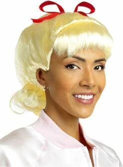 Peluca Pink Girls De Los Años 50