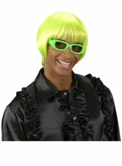 Peluca Rave Verde Fluorescente -FUNIDELIA Ventas peluca rave verde fluorescente 1