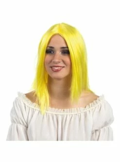 Peluca Rubia Neón Para Mujer