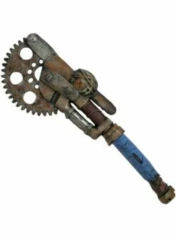 Sierra Steampunk Con Engranaje Tipo Esmeril