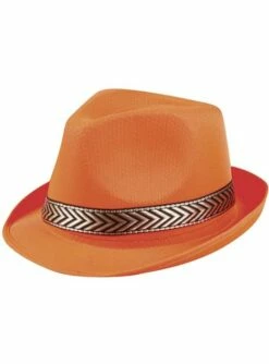 Sombrero Naranja Neón Para Adulto -FUNIDELIA Ventas sombrero naranja neon para adulto 1