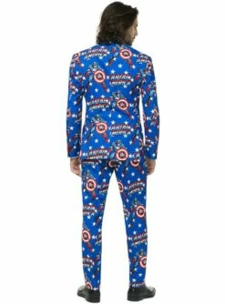 Traje De Capitán América - Opposuits -FUNIDELIA Ventas traje capitan america opposuit para hombre 3