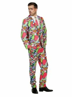 Traje Con Diseño De Pop Art -FUNIDELIA Ventas traje de arte pop para hombre 3