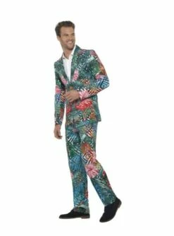 Traje Hawaiano Con Flamencos -FUNIDELIA Ventas traje hawaiano con flamencos para hombre 3